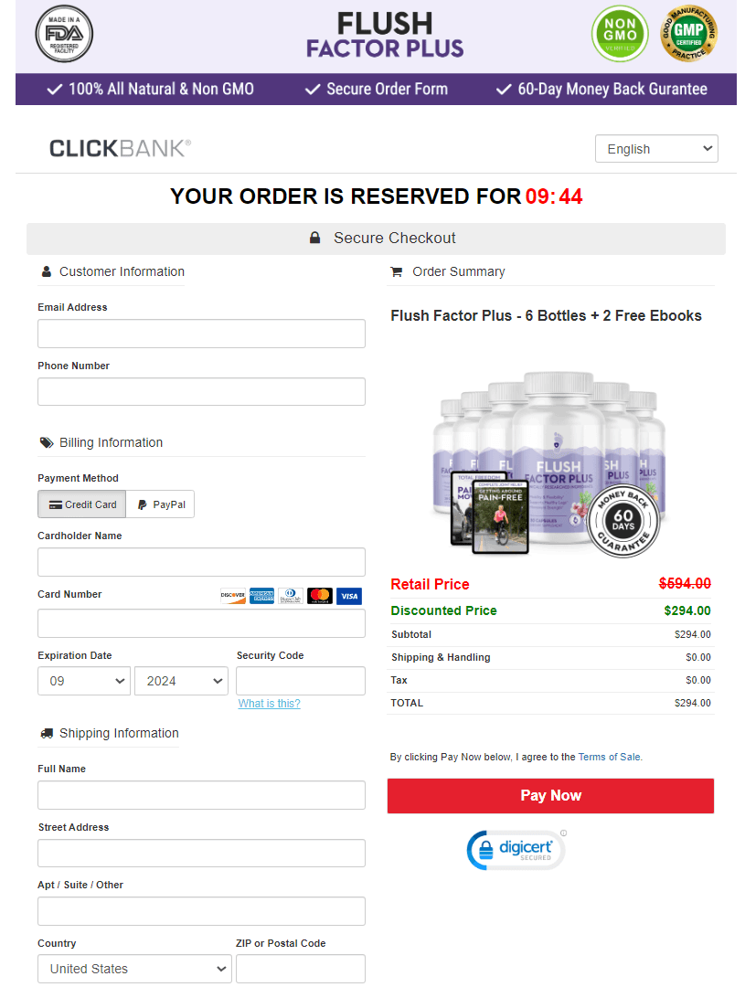 Flush Factor Plus Secure-Checkout