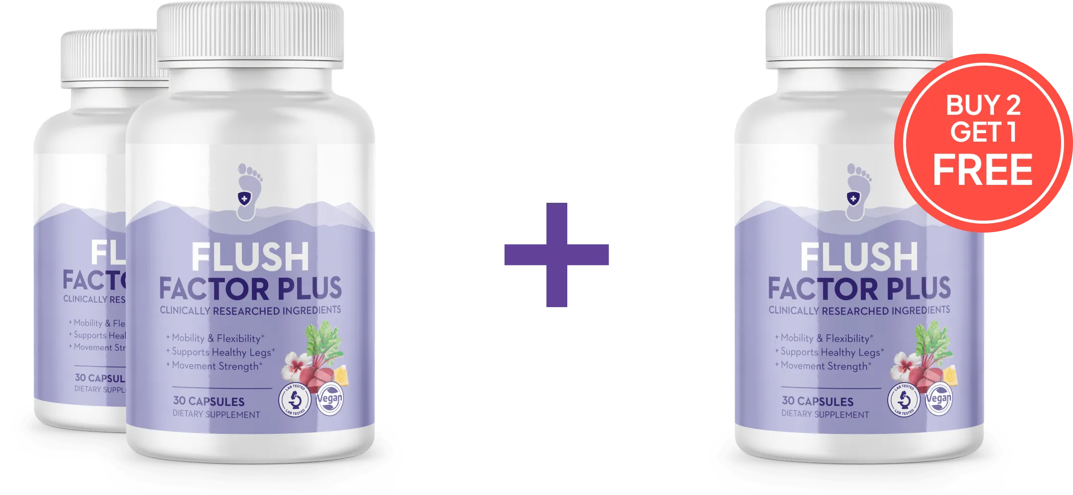 Flush Factor Plus-label